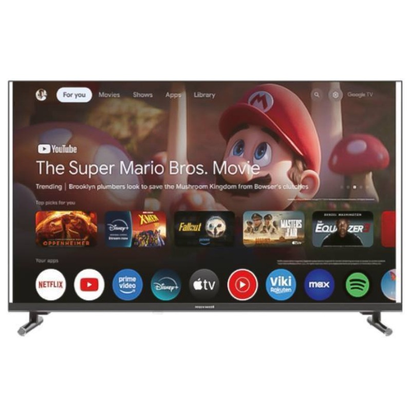 MAXWELL 55" QLED 4K UHD SMART GOOGLE TV AVEC RECEPTEUR INTEGRE