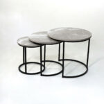 ENSEMBLE DE TROIS TABLES GIGOGNES INTEGRE SAHARA